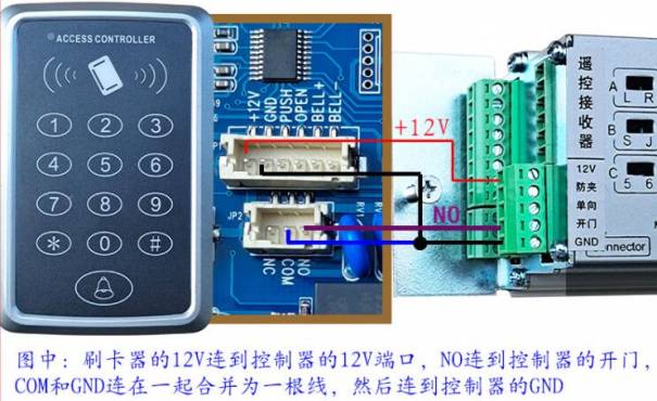 百樂自動(dòng)門控制器接門禁圖